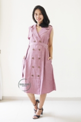 Dress Baju Hamil Menyusui Trench Coat Diandra   NAD 05 27  large
